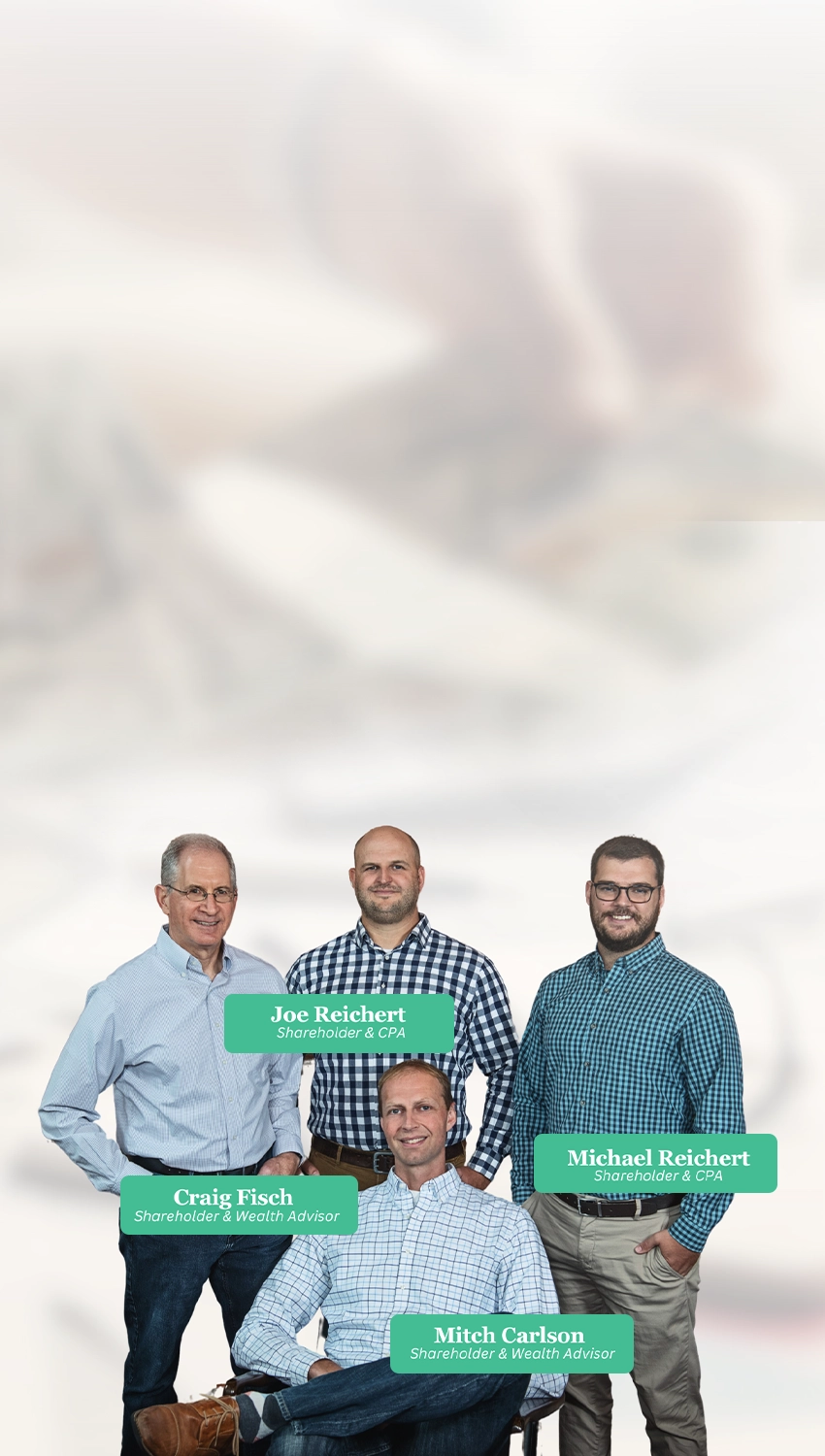 RPR Financial team — Joe Reichert, Michael Reichert, Craig Fisch, Mitch Carlson